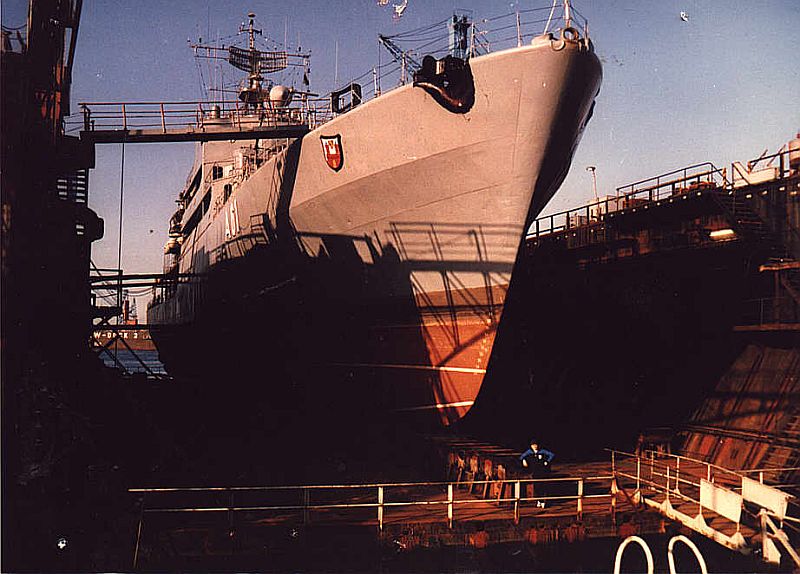 Elbe im Trockendock